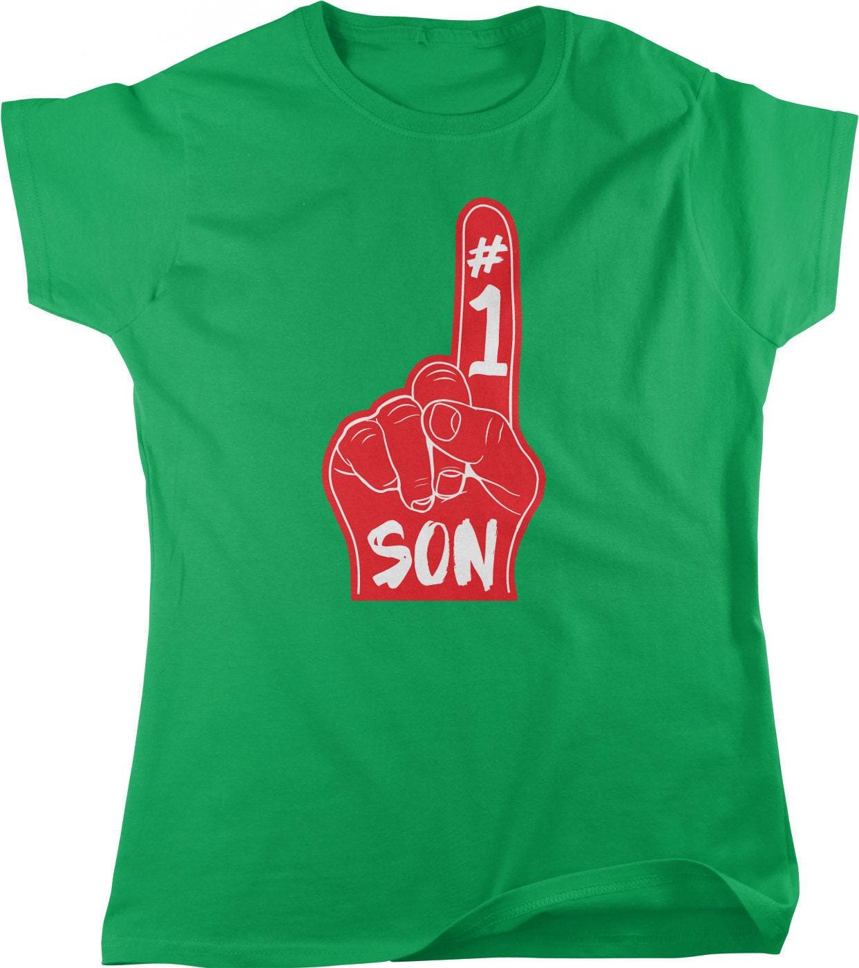 Women's Son Tee - Soft Cotton Shirt With Foam Finger Graphic | Quality Casual Wear