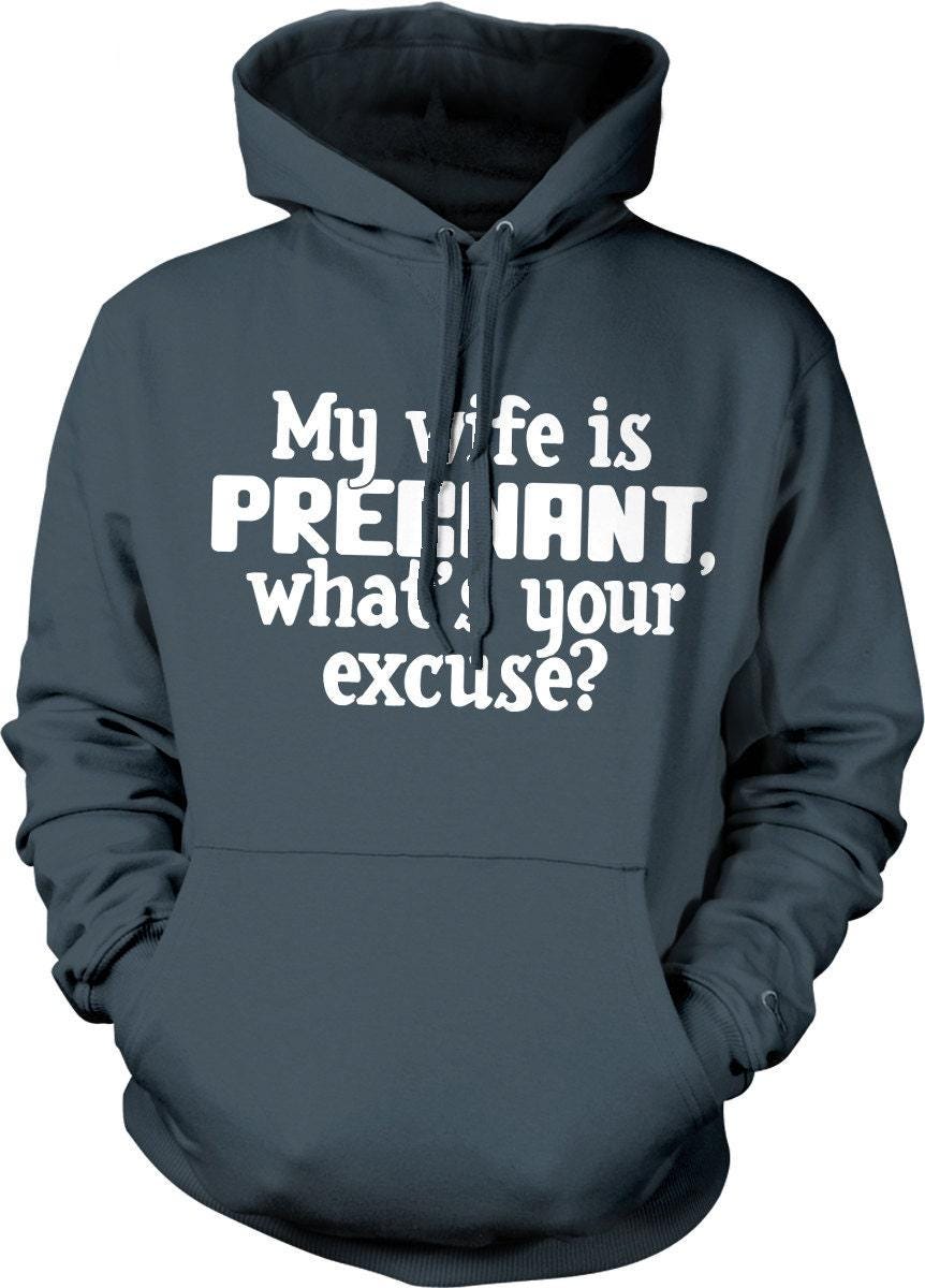 Humor Pregnancy Hoodie – Unisex Casual Hoodie With Adjustable Draw Cord & Soft Cozy Apparel