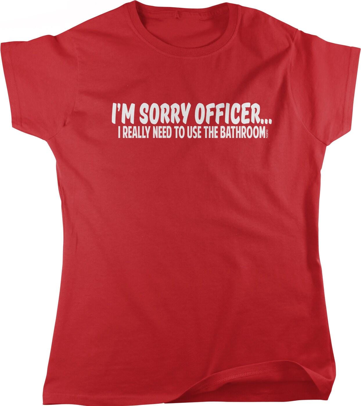 Funny Police T-Shirt – Women's Graphic Tee | Cotton Comfort Shirt, Durable Full Cut