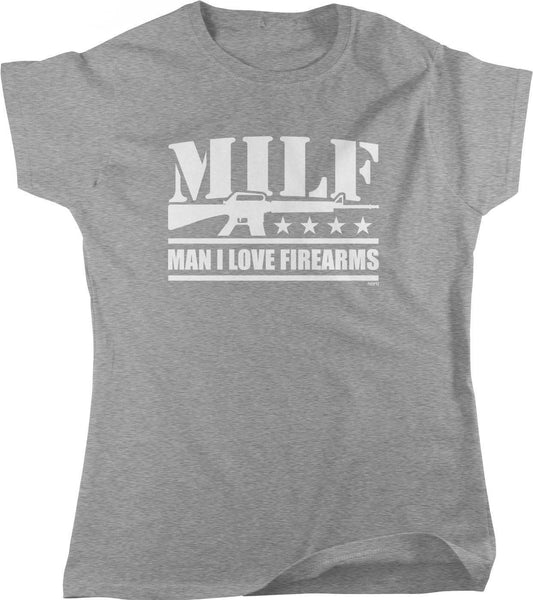 Women's Firearms T-Shirt – Full Cut Cotton Blend Shirt | Comfortable Casual Tee