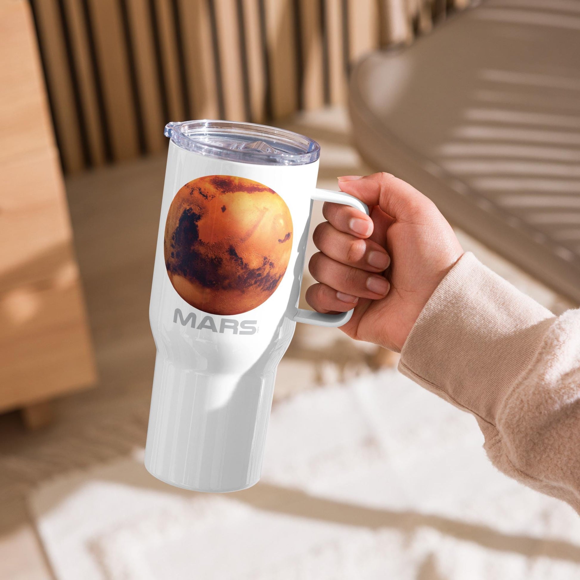 Planet Mars Travel mug with a handle