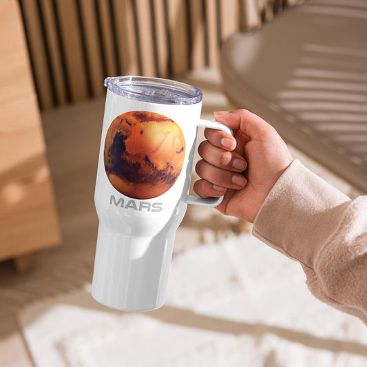 Planet Mars Travel mug with a handle