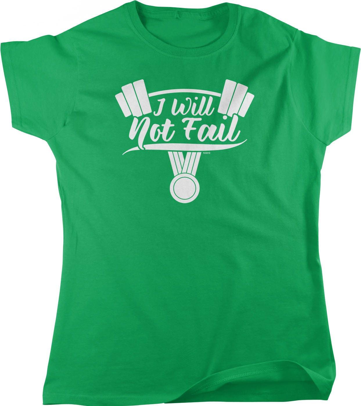 Motivational Women's T-Shirt – Full Cut Gym Tee With Fitness Motivation Shirt