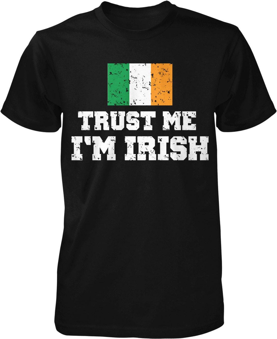 Irish T-Shirt - Trust Me Im Irish Tee | Lucky Clover Design | St Patricks Shirt