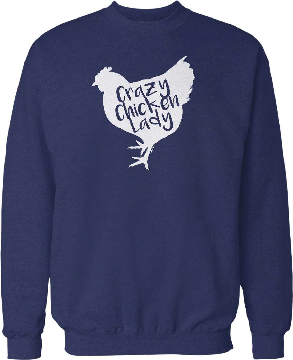 Crazy Chicken Lady Sweatshirt – Funny Reality TV Crew Neck Pullover With Pouch Pocket Hoodie