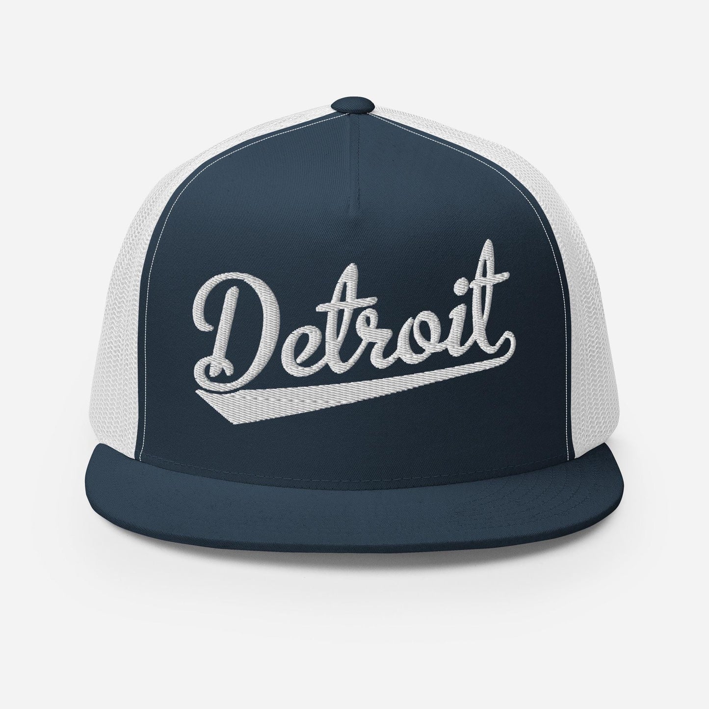 Detroit Snapback Hat – Five Panel Hat With Breathable Mesh & Custom Thread Colors