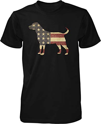 NOFO Clothing Co American Flag Labrador Retriever Men's T-Shirt