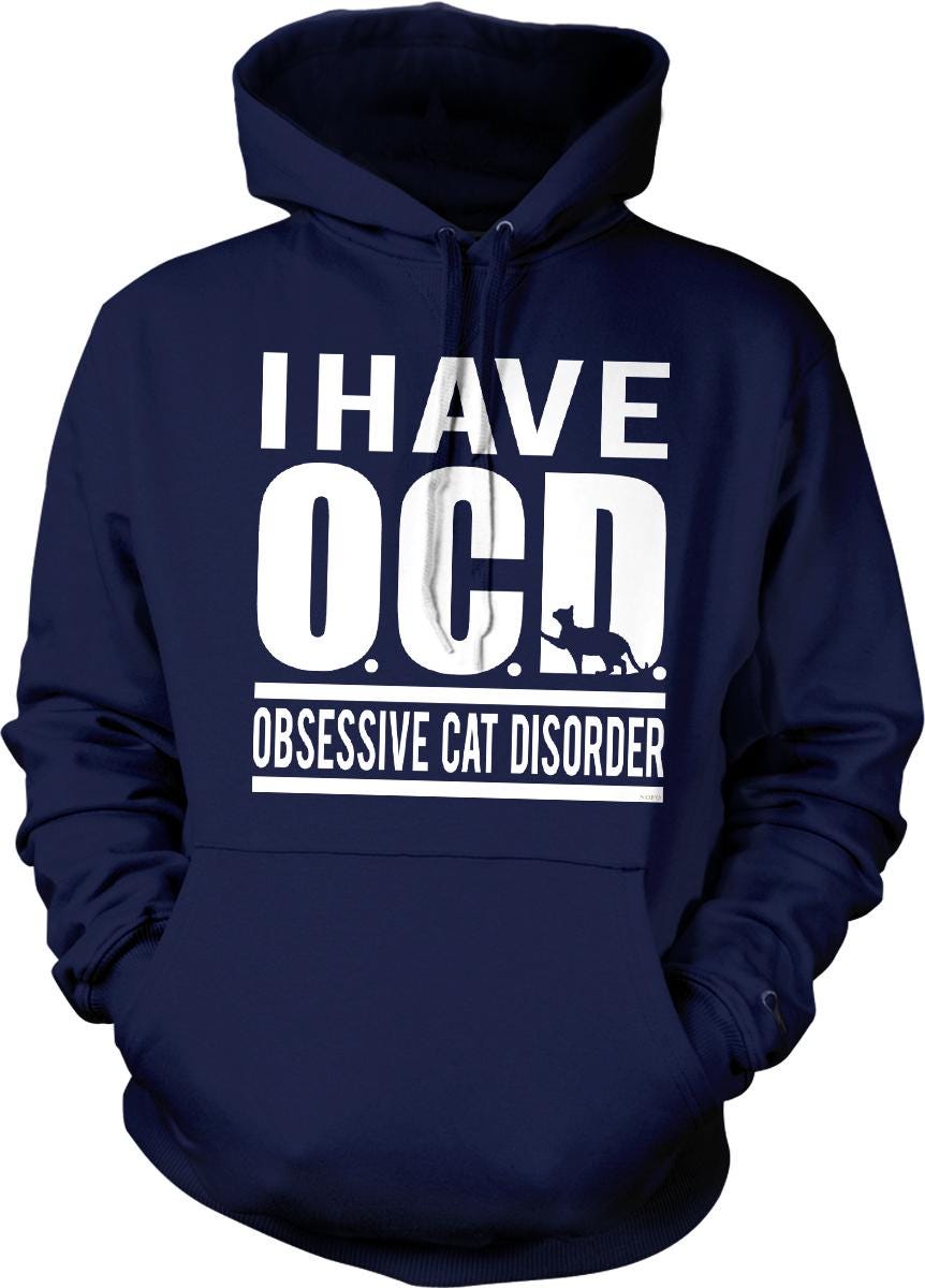 Cat Mom Hoodie - Cozy Hooded Sweatshirt with Playful Cat Design & Roomy Pouch Pocket