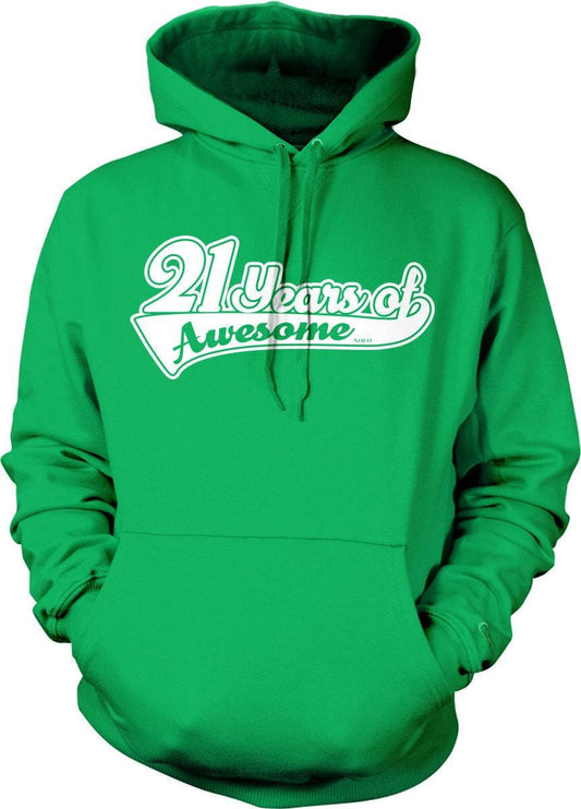 21st Birthday Sweatshirt - Cozy Birthday Hoodie With Fun Drinking Age Design