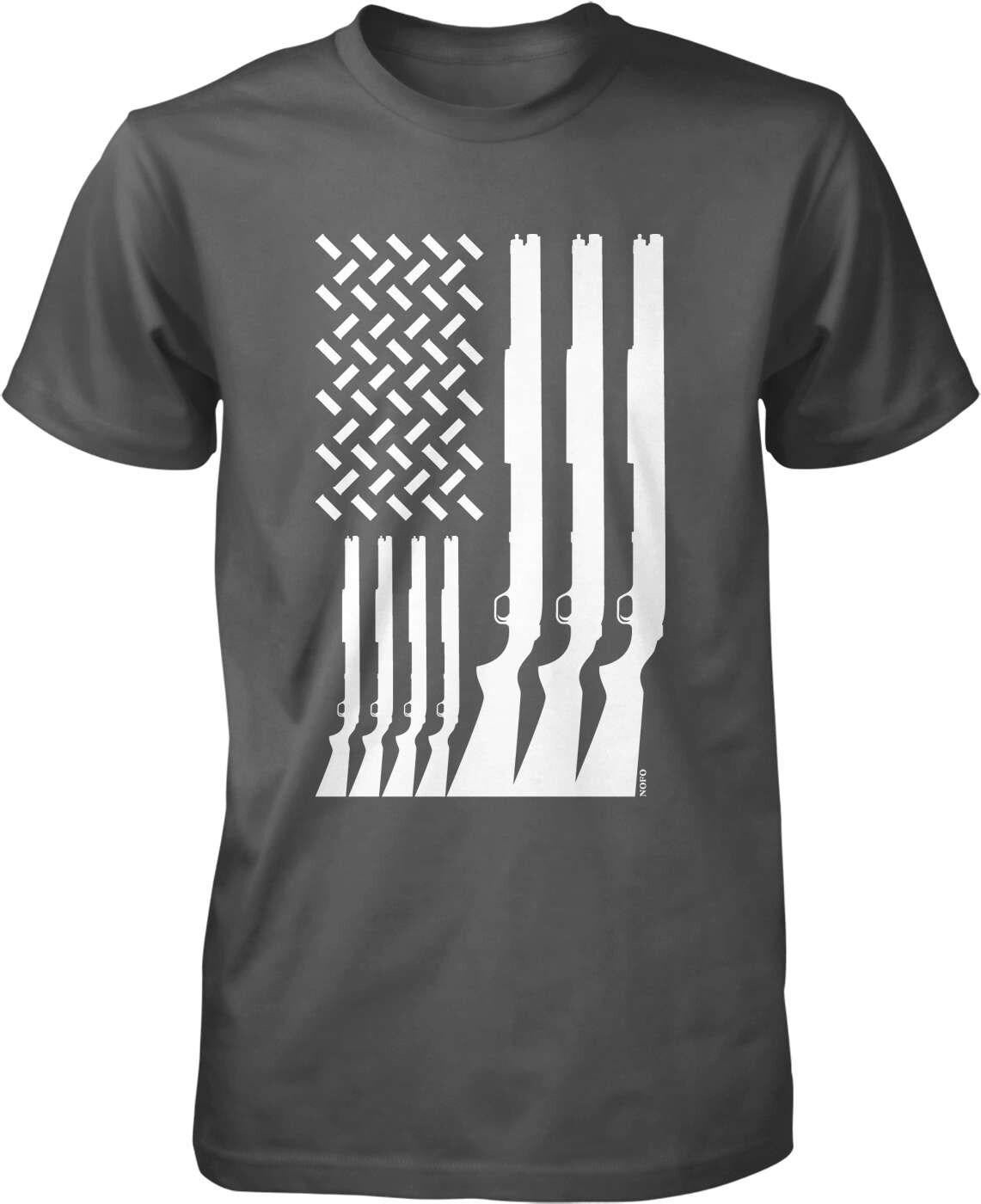 American Flag T-Shirt - Men's Durable Cotton Tee with Patriotic Style
