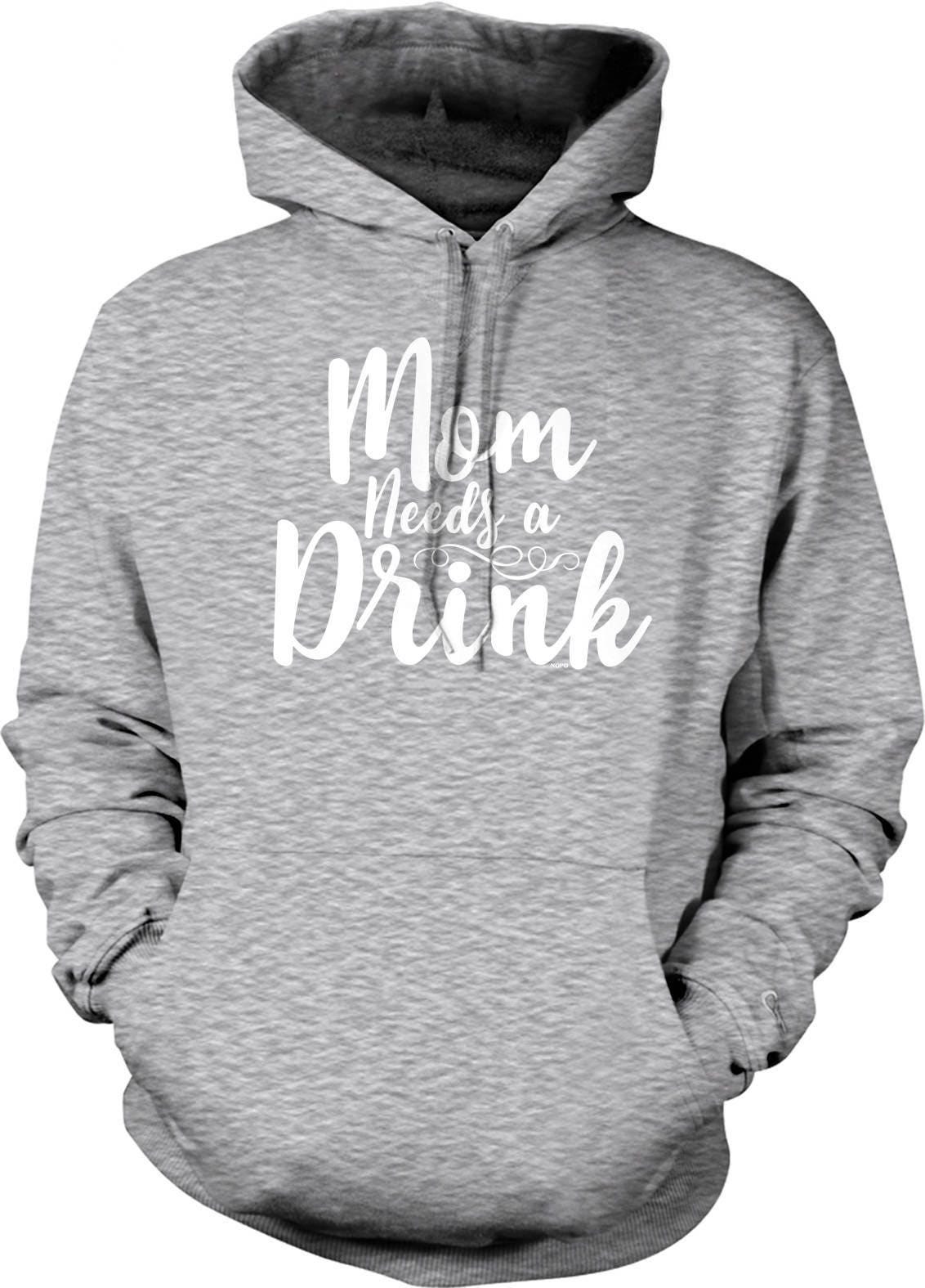 Mom Hooded Sweatshirt – Funny Mom Hoodie With Pouch Pocket & Double Ply Hood