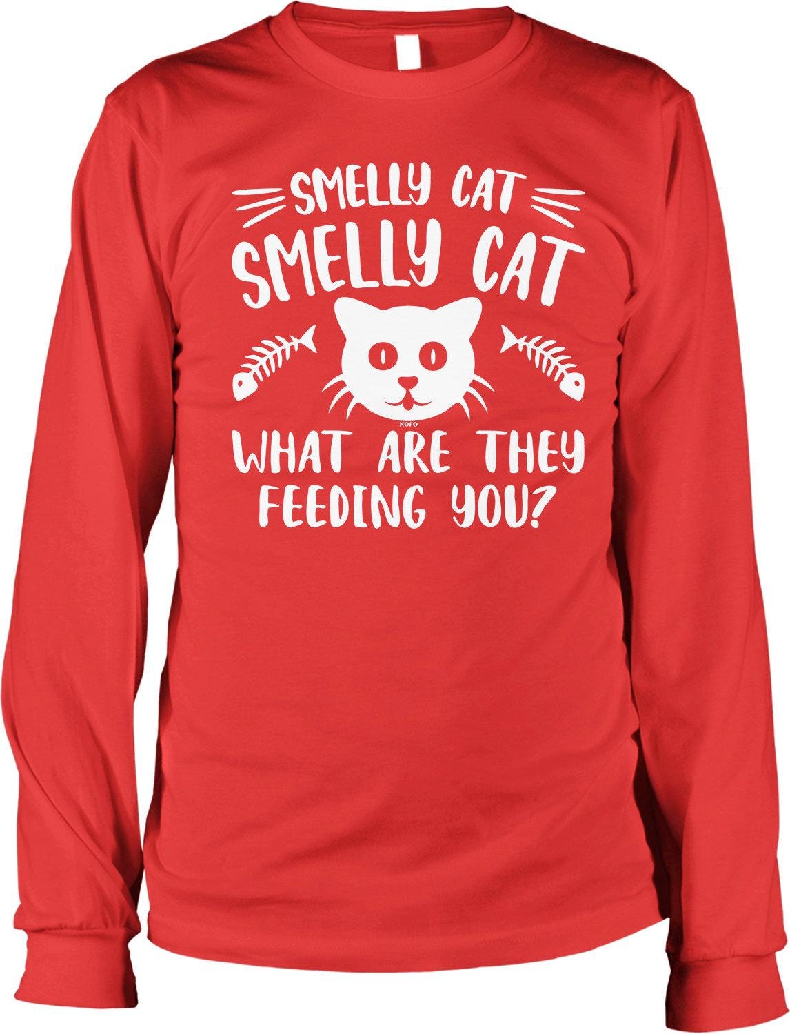 Smelly Cat Shirt – Men's Long Sleeve Soft Cotton TV Sitcom Merchandise Tee