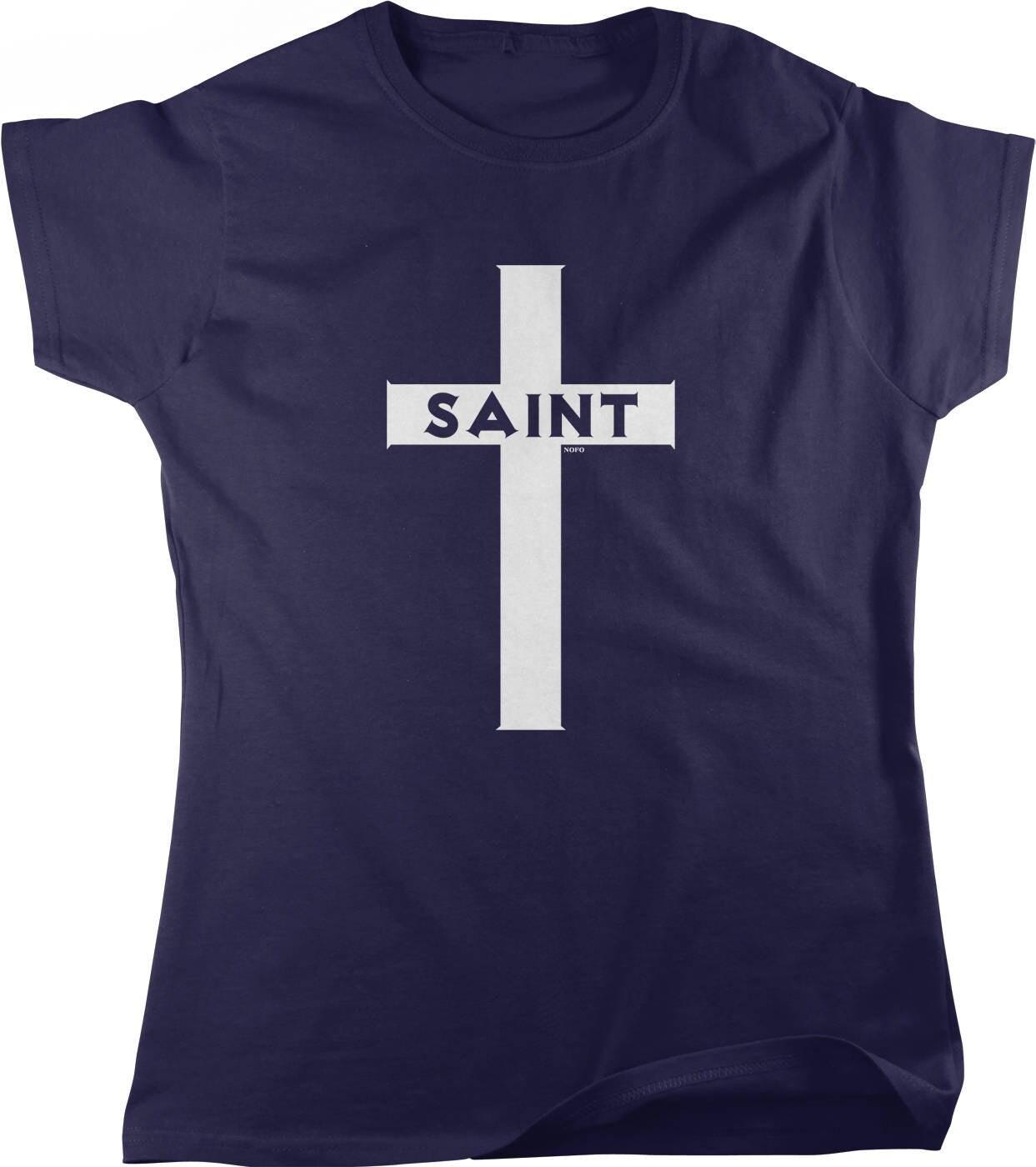 Saint Cross Women's T-Shirt – Christian Faith Apparel | Pre-Shrunk Cotton Tee