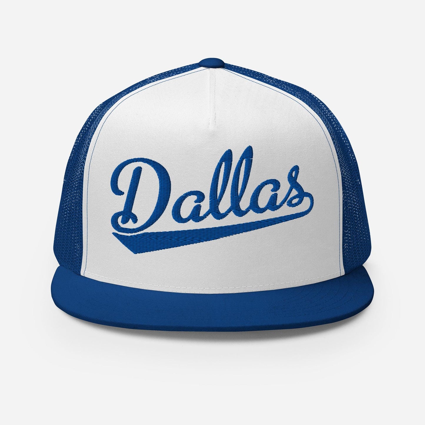 Dallas Snapback Hat – Custom Embroidered Flat Bill Cap with Mesh Back