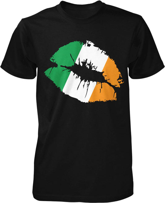 Irish Pride T-Shirt - Lucky Shamrock Kiss Design | St Patrick's Day Tee