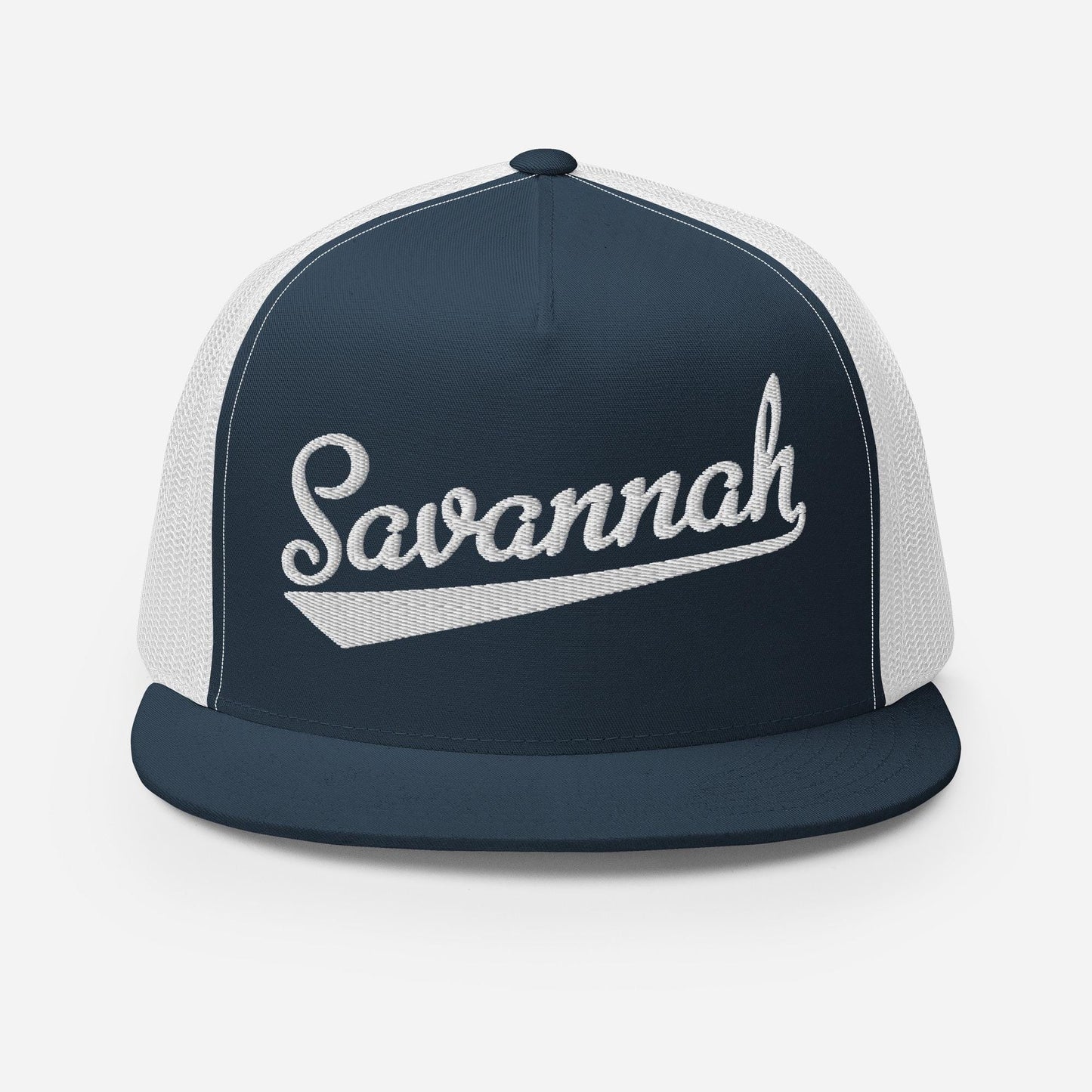 Snapback Trucker Hat - 6 Panel Cotton Front Panel With Polyester Mesh Back
