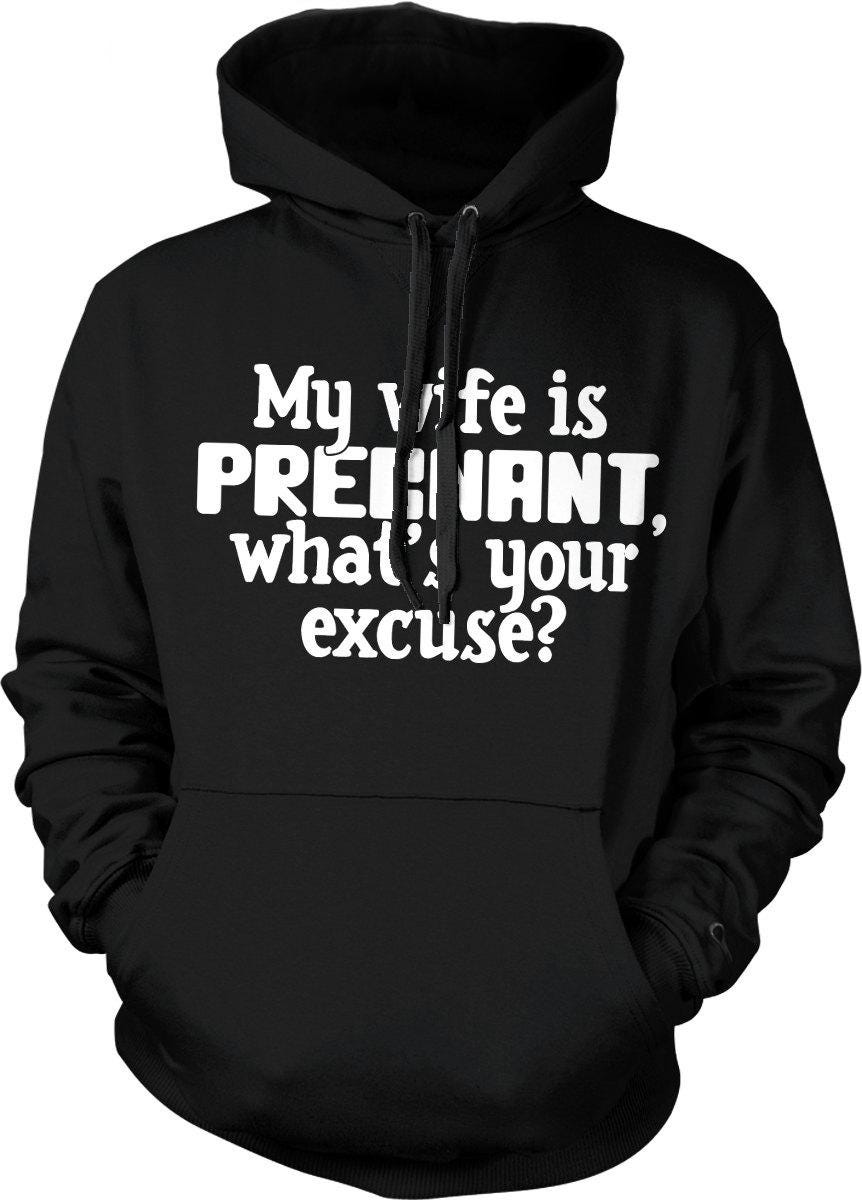 Humor Pregnancy Hoodie – Unisex Casual Hoodie With Adjustable Draw Cord & Soft Cozy Apparel