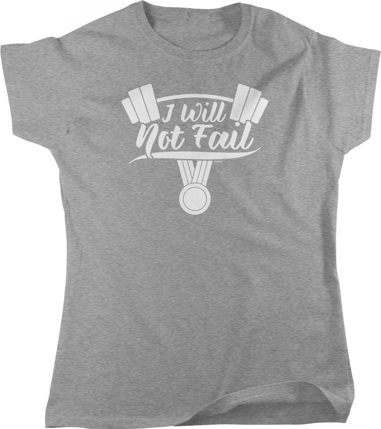 Motivational Women's T-Shirt – Full Cut Gym Tee With Fitness Motivation Shirt