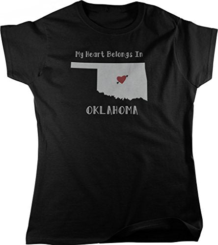 NOFO Clothing Co My Heart Belongs in Oklahoma Women's T-Shirt