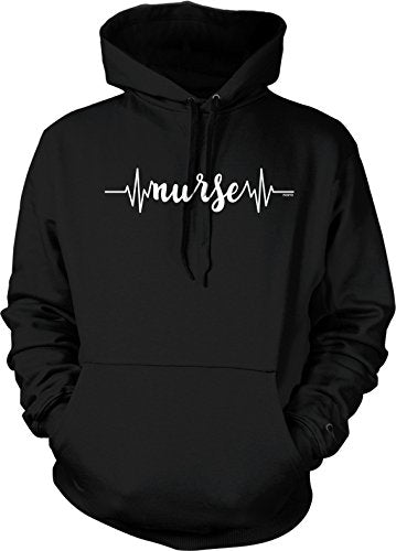 Nurse Heartbeat Sweatshirt – Comfortable Hooded Hoodie With Drawcord Hood