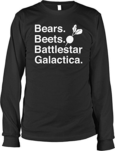 NOFO Clothing Co Bears Beets Battlestar Galactica Men's Long Sleeve Shirt
