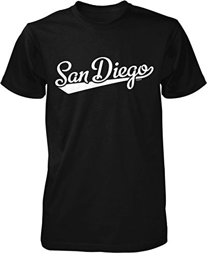 NOFO Clothing Co San Diego Script Baseball Font Men's T-Shirt