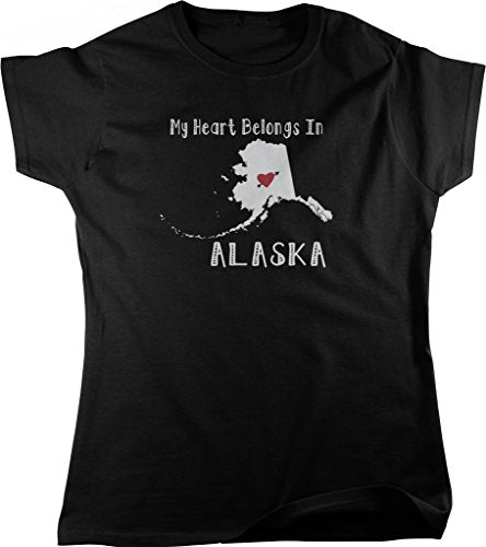 NOFO Clothing Co My Heart Belongs in Alaska Women's T-Shirt