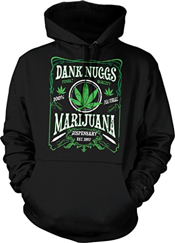 NOFO Clothing Co Dank Nuggs, Marijuana Dispensary Hooded Sweatshirt