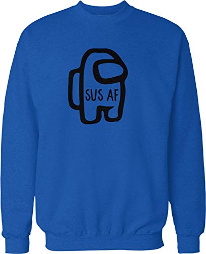 NOFO Clothing Co sus af Crew Neck Sweatshirt, XXL Royal