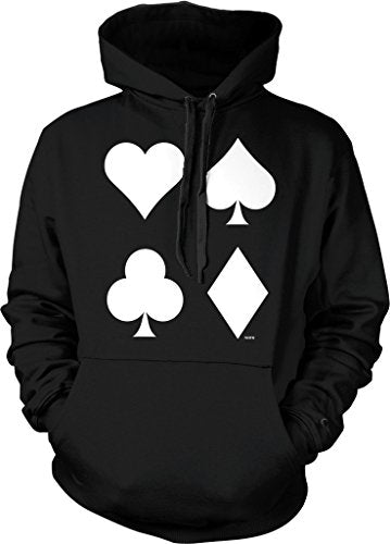 NOFO Clothing Co Playing Card Suits, Poker Player Hooded Sweatshirt