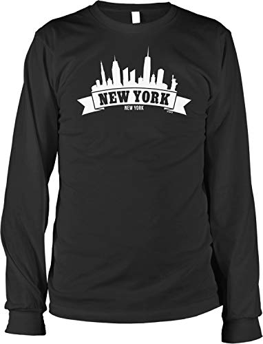 NOFO Clothing Co New York, New York Skyline Men's Long Sleeve Shirt
