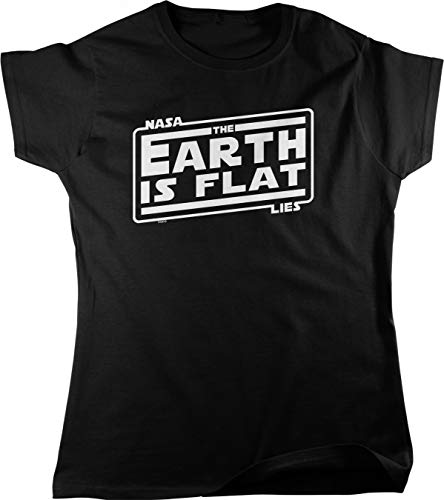 NOFO Clothing Co NASA Lies, The Earth is Flat Women's T-Shirt