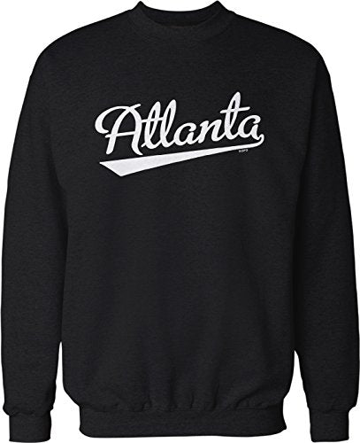 NOFO Clothing Co Atlanta Script Baseball Font Crew Neck Sweatshirt