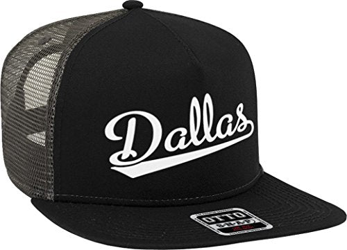 NOFO Clothing Co Dallas Script Baseball Font Snapback Trucker Hat