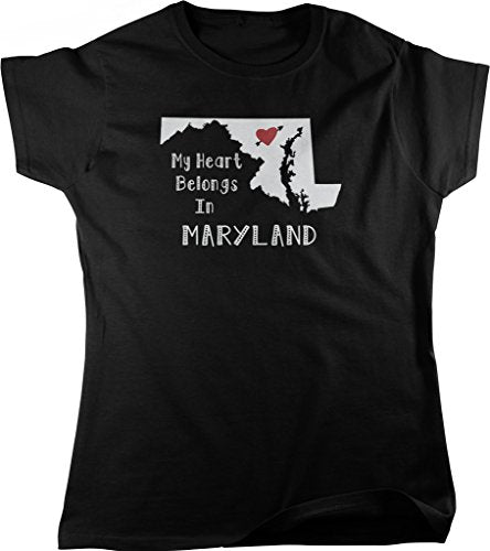 NOFO Clothing Co My Heart Belongs in Maryland Women's T-Shirt