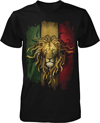 NOFO Clothing Co Rasta Lion, Rastafarian Lion, Lion Dreds Men's T-Shirt