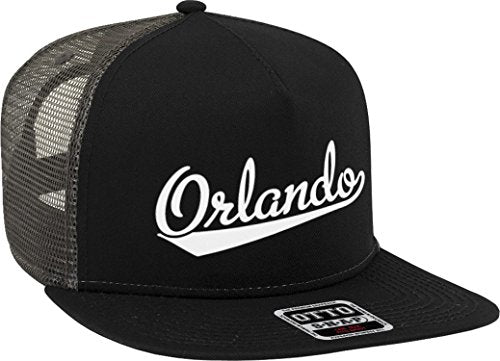 NOFO Clothing Co Orlando Script Baseball Font Snapback Trucker Hat