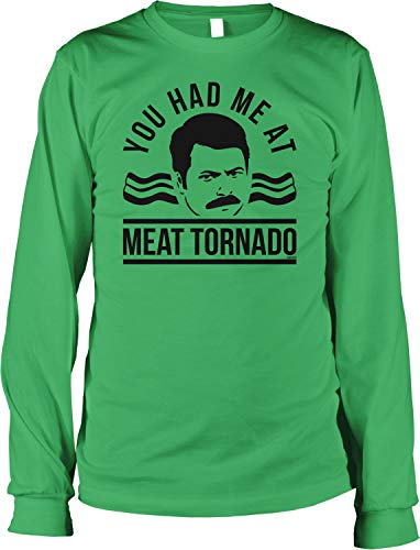 NOFO Clothing Co You had me at Meat Tornado Men's Long Sleeve Shirt