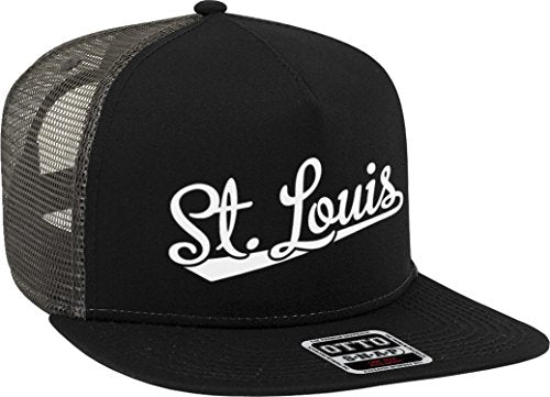 NOFO Clothing Co St. Louis Script Baseball Font Snapback Trucker Hat