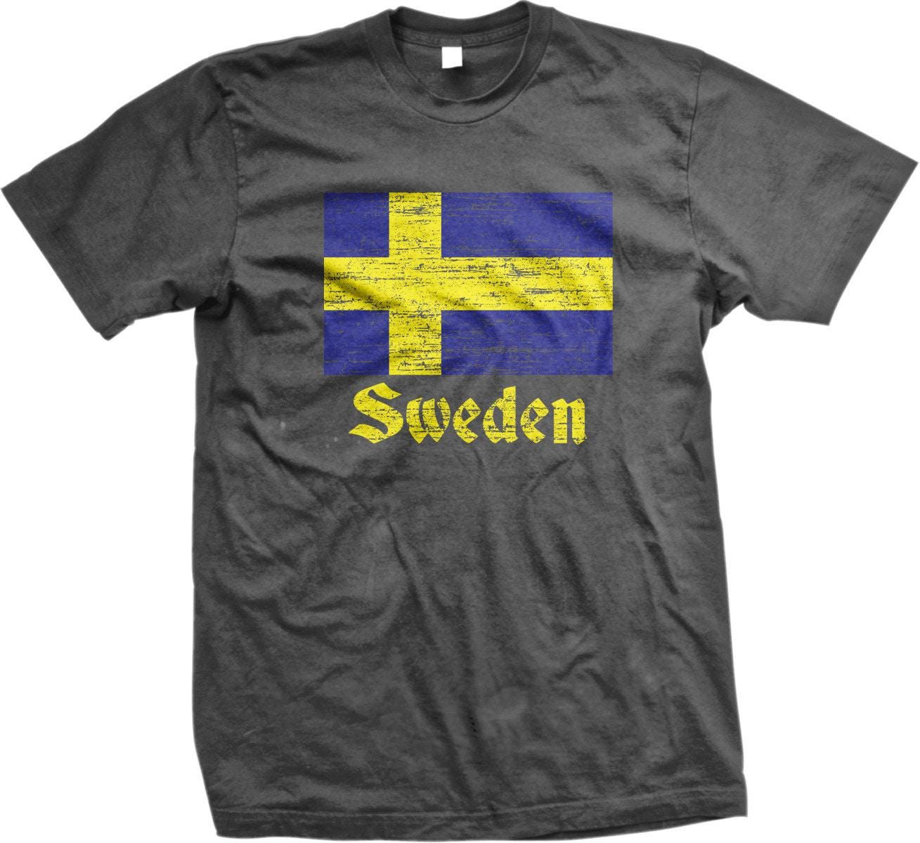 Sweden Pride T-Shirt – Swedish Flag Shirt | 100% Pre-Shrunk Cotton Tee