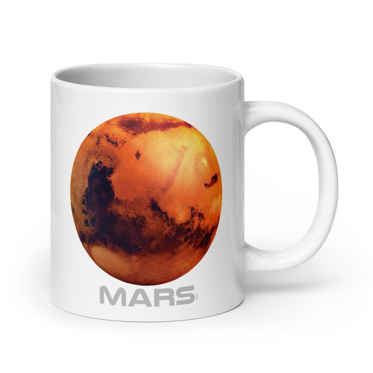 Plant Mars White glossy mug
