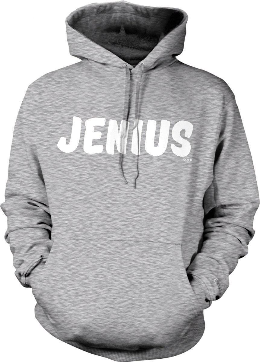 Smart Grammar Hoodie - Cotton Blend Jenius Sweatshirt With Pouch Pocket & Double Ply Hood