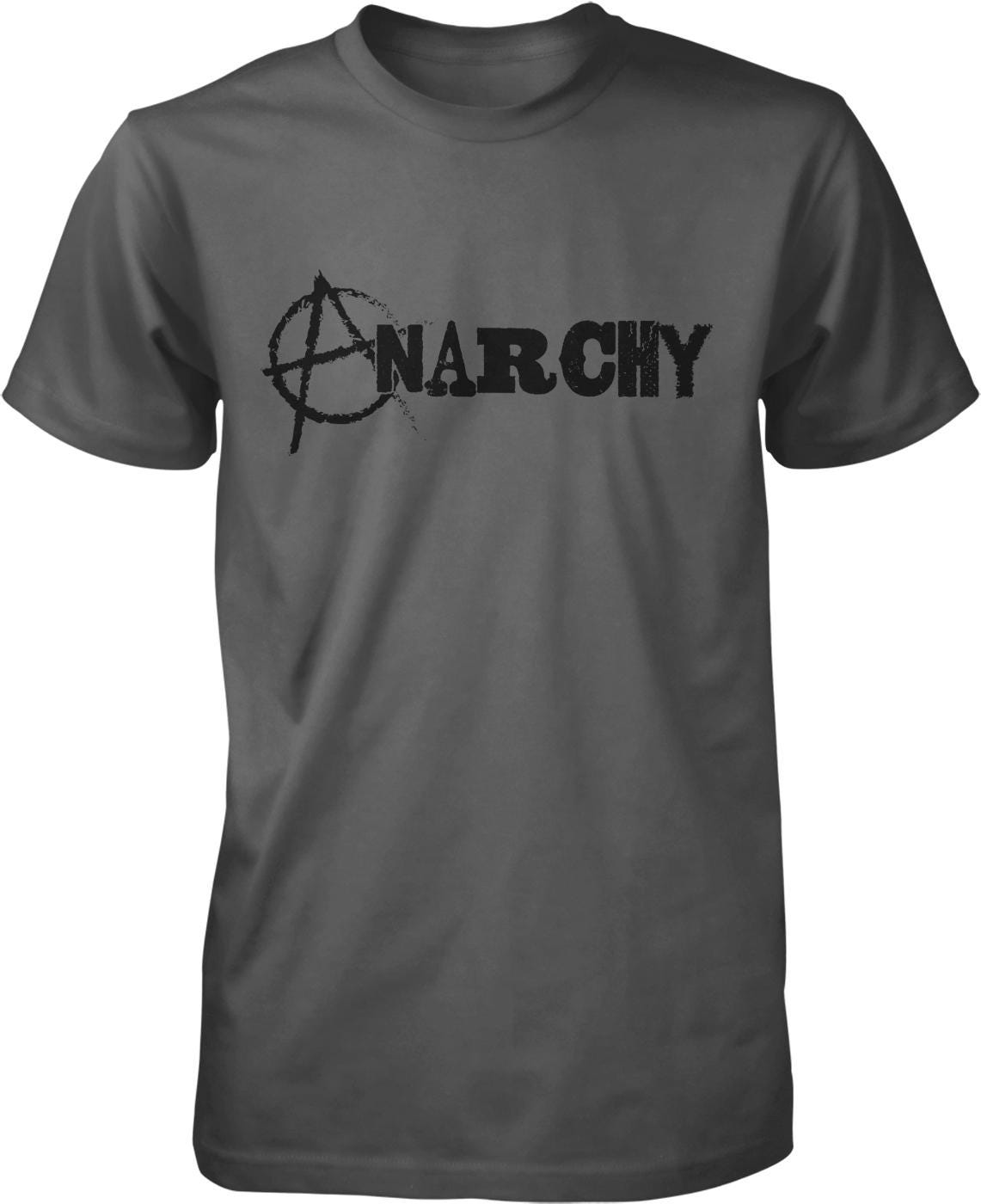A gray t-shirt with the word "NARCY" printed on it in a distressed, grunge-style font.