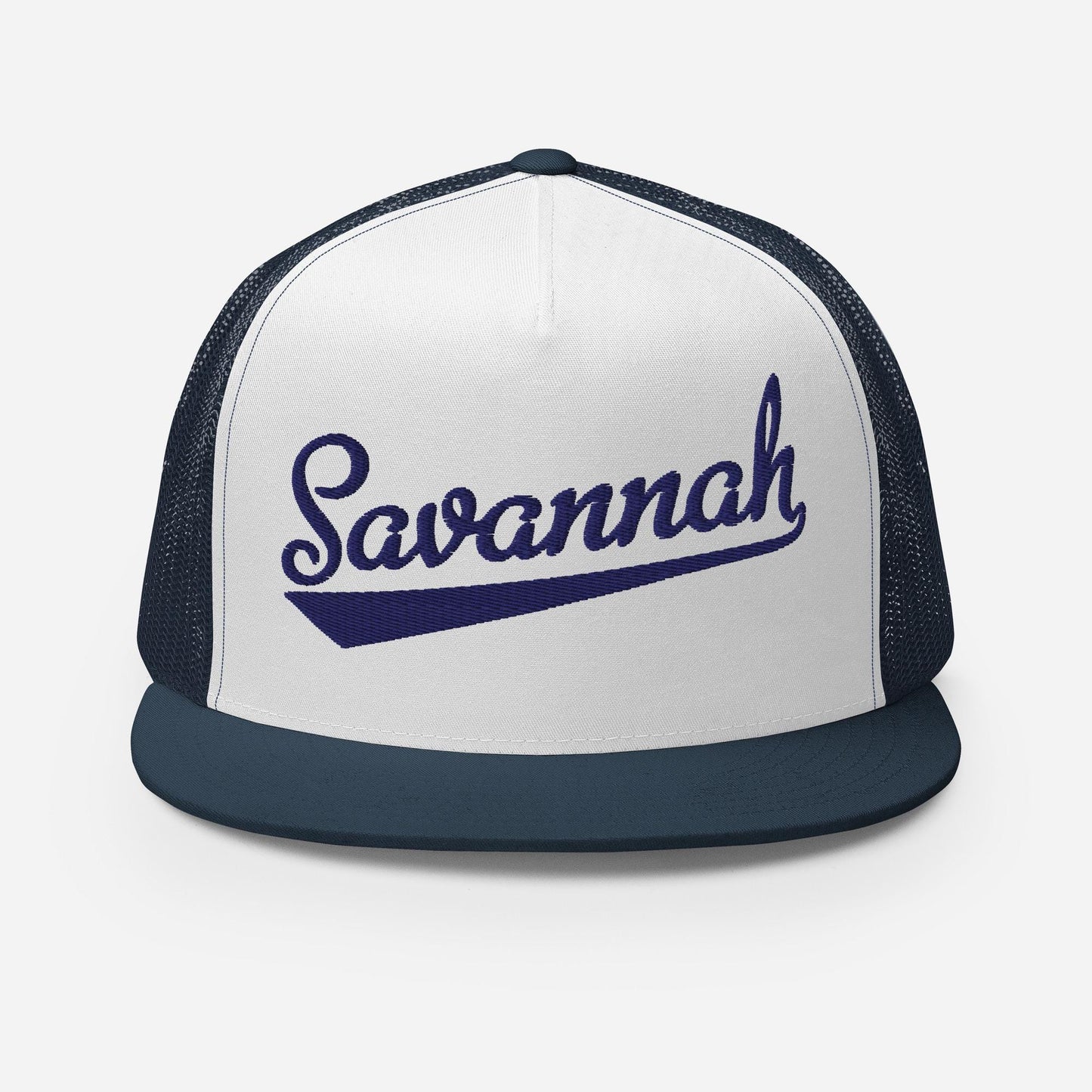 Snapback Trucker Hat - 6 Panel Cotton Front Panel With Polyester Mesh Back