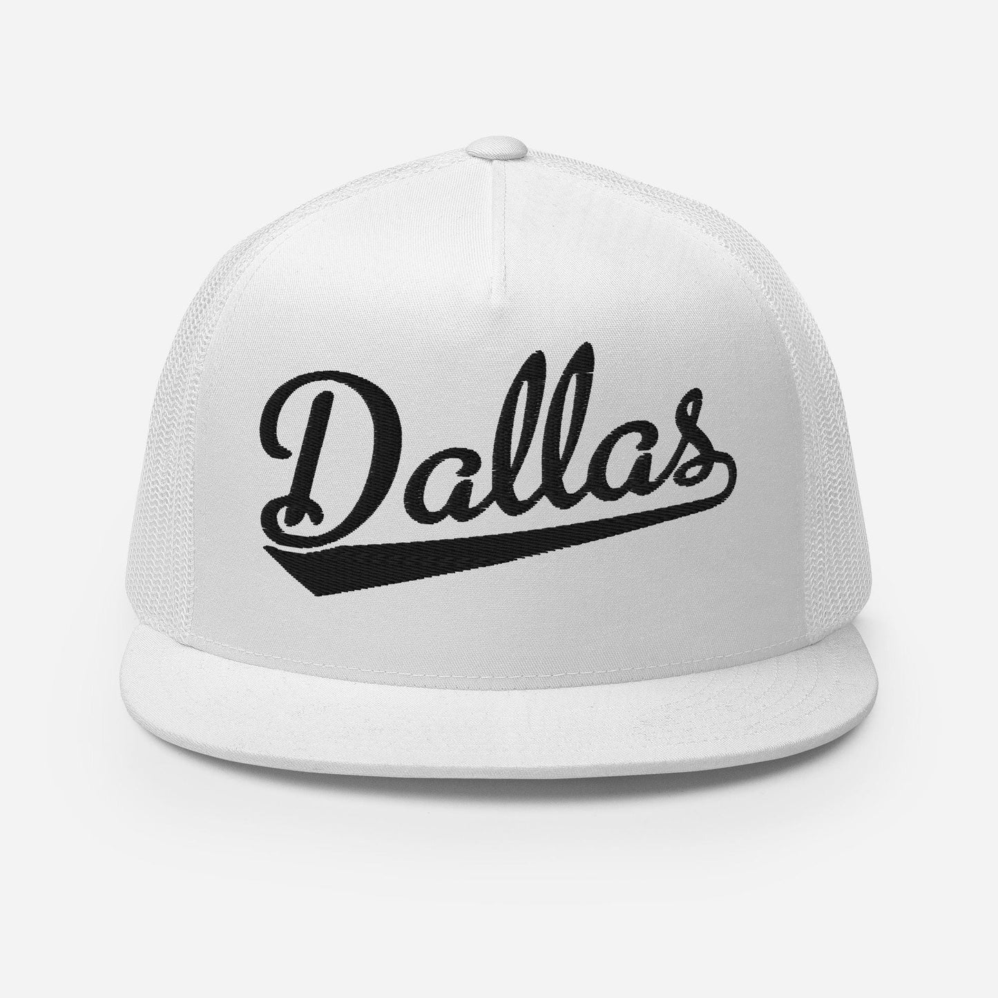 Dallas Snapback Hat – Custom Embroidered Flat Bill Cap with Mesh Back