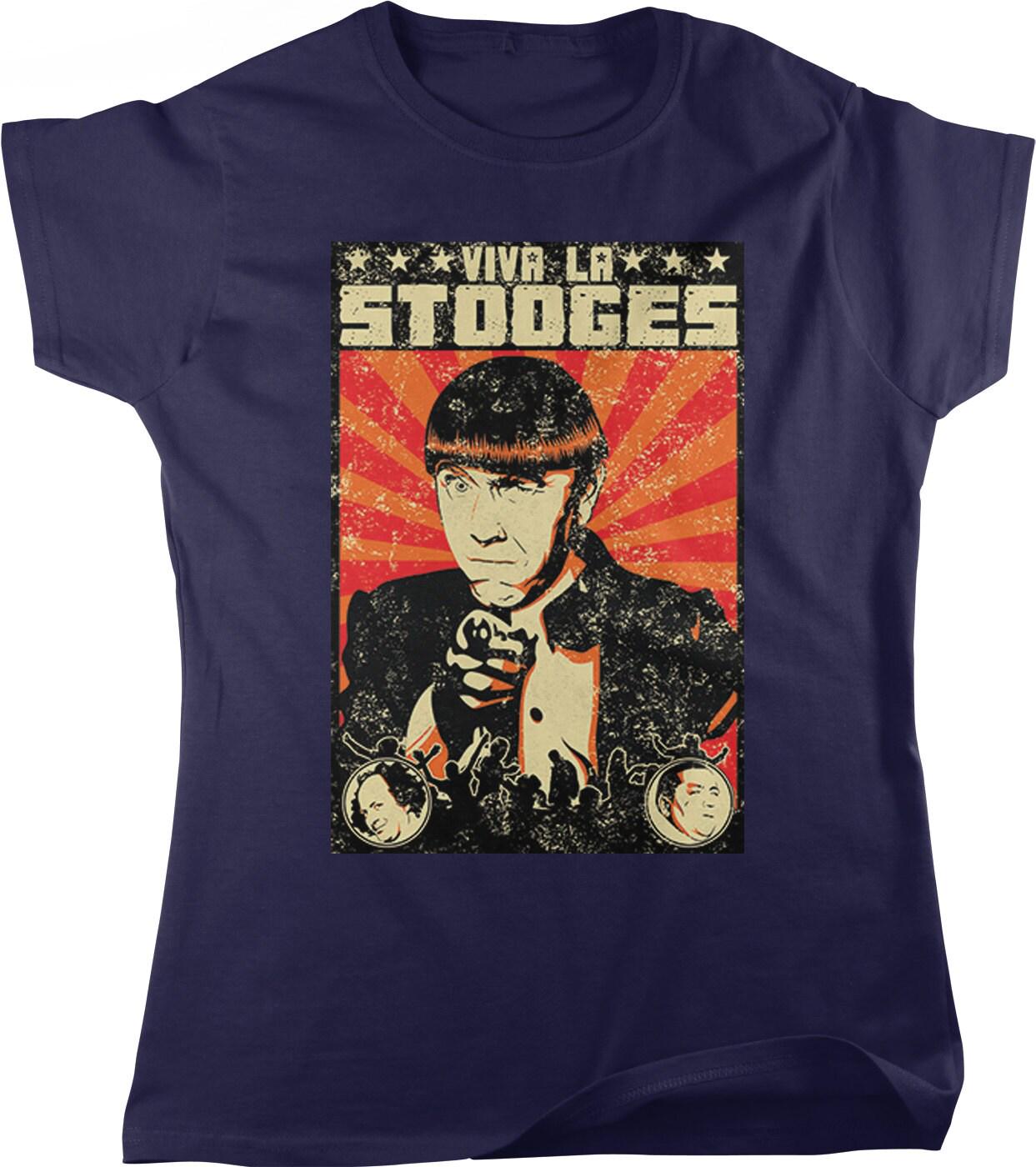 Three Stooges T-Shirt - Women's Vintage Comedy Tee With Full Cut Fit
