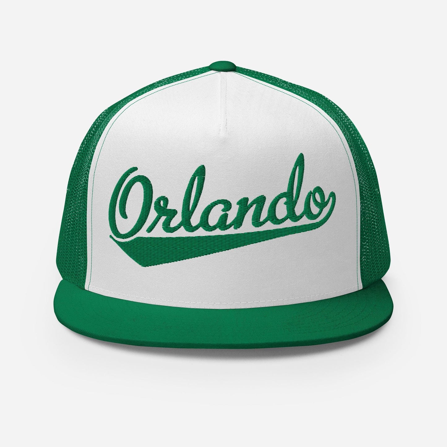 Snapback Trucker Hat - Orlando Script Baseball Cap With Custom Thread Colors