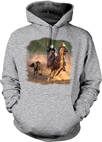 NOFO Clothing Co Ropin on The Ranch, Cowboys, Cowgirls Hooded Sweatshirt