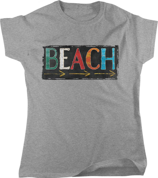 Womens Beach T Shirt - Arrow Graphic Shirt | Soft Breathable Fabric Tee