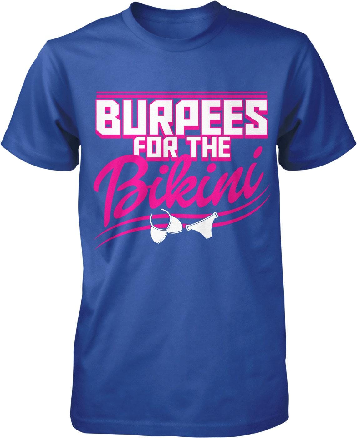 Men's Workout Tee - Durable Burpees Workout Shirt | Pre Shrunk Cotton, Taped Neck Design